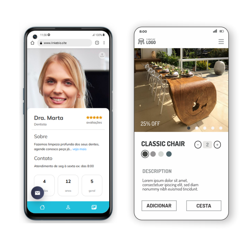 Módulo Loja ou Serviço - Link na bio para Instagram
